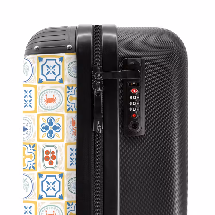 Valise - Italiaanse tegel print geel — 5