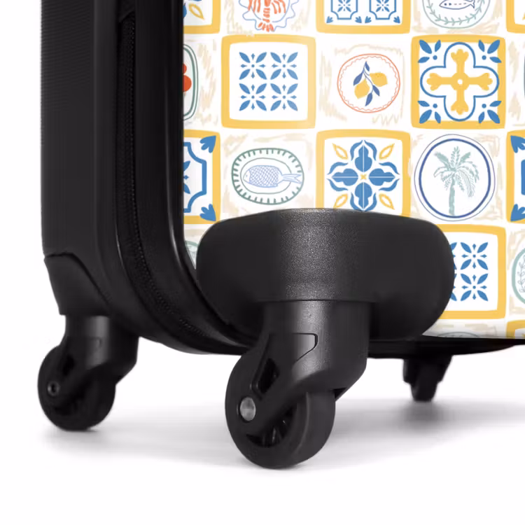 Valise - Italiaanse tegel print geel — 6