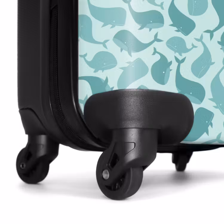 Valise - Motif de baleine bleu vert — 7