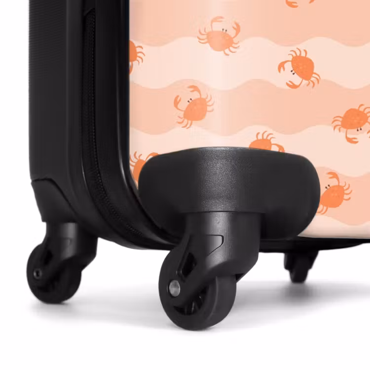 Valise - Motif de crabe rose orange — 7