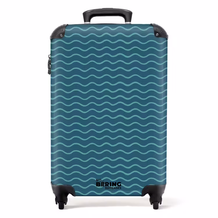 Valise - Motif de la mer vert bleu — 1