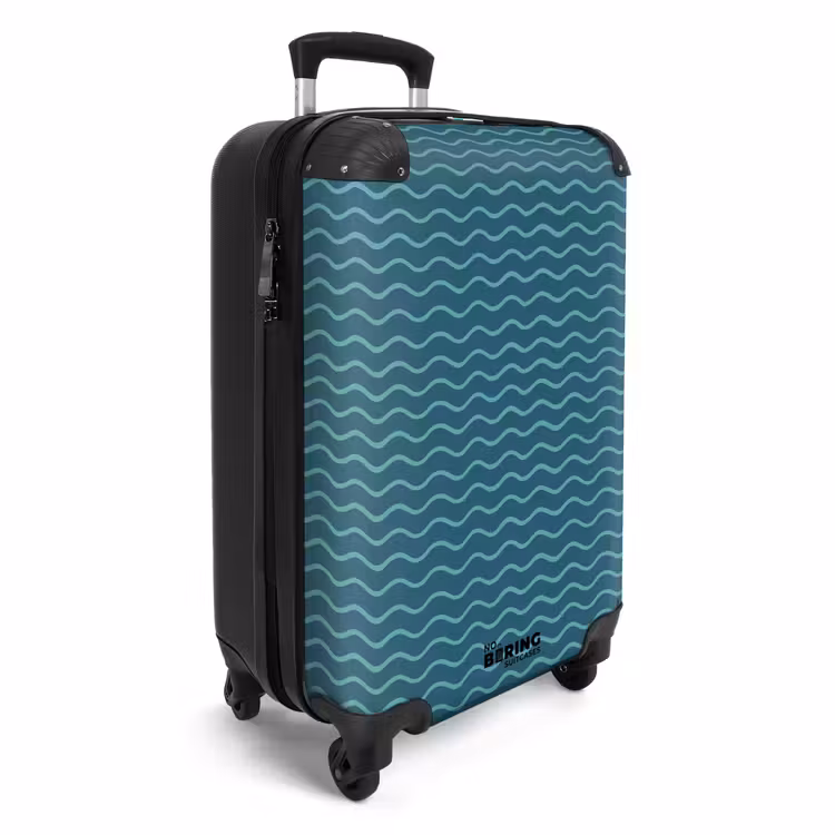 Valise - Motif de la mer vert bleu — 2
