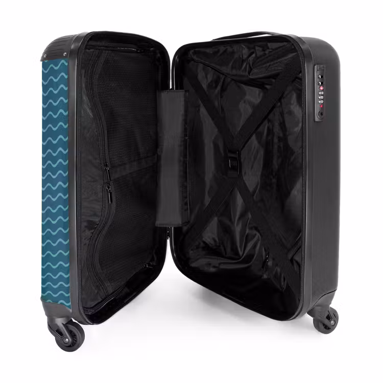 Valise - Motif de la mer vert bleu — 5