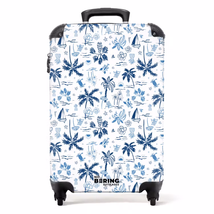 Valise - Vakantie patroon blauw — 1