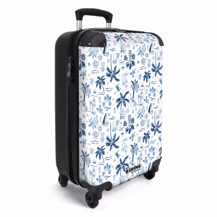 Valise - Vakantie patroon blauw — 2
