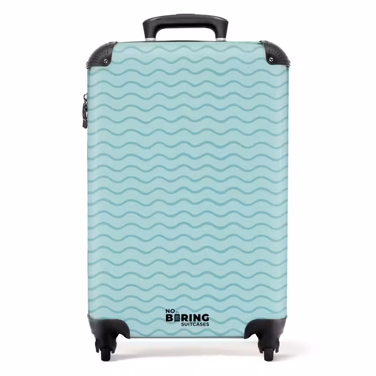 Valise - Motif marin bleu — 1