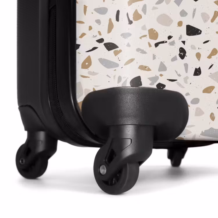 Valise - Motif Terrazzo beige naturel — 6