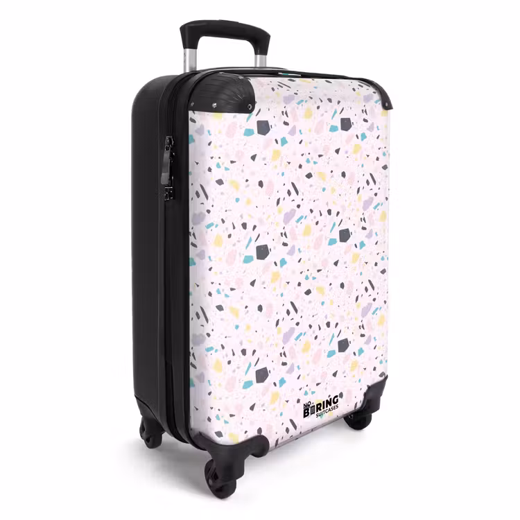 Valise - Motif Terrazzo rose confetti — 2