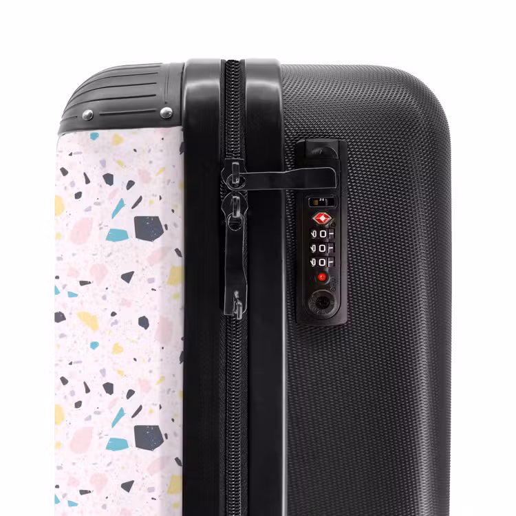 Valise - Motif Terrazzo rose confetti — 5