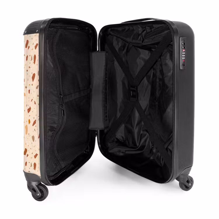 Valise - Motif terrazzo terra multicolore — 4