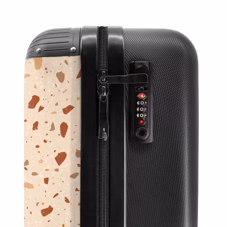 Valise - Motif terrazzo terra multicolore — 5