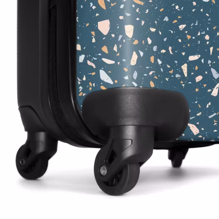 Valise - Motif terrazzo vert avec pastel — 6