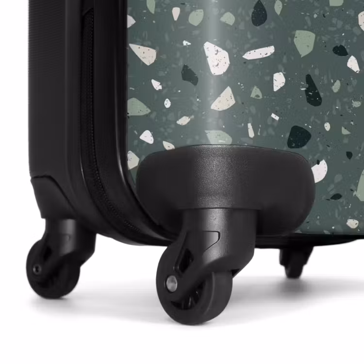 Valise - Motif Terrazzo vert multicolore — 6