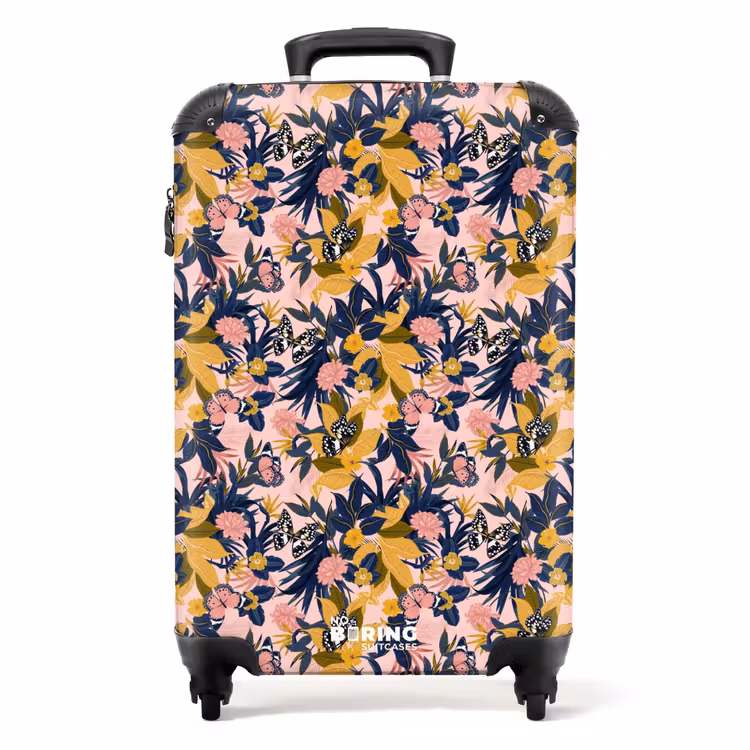 Valise - Papillon tropical bleu jaune — 1