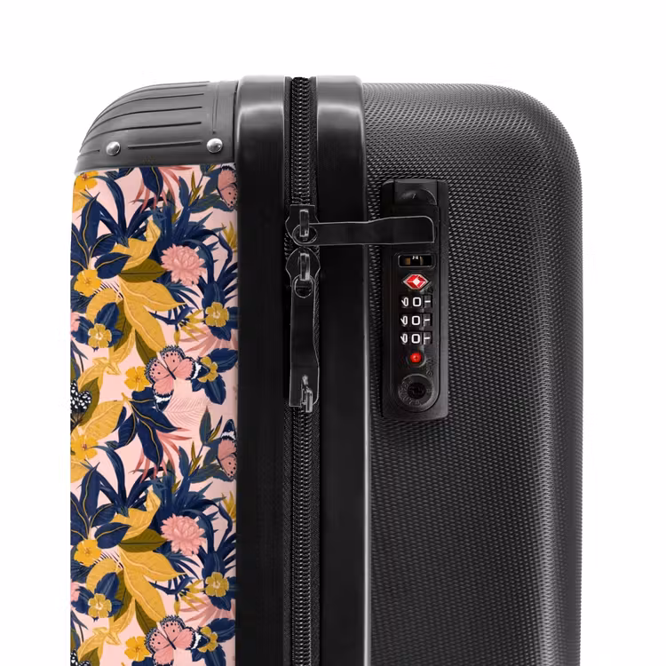Valise - Papillon tropical bleu jaune — 6