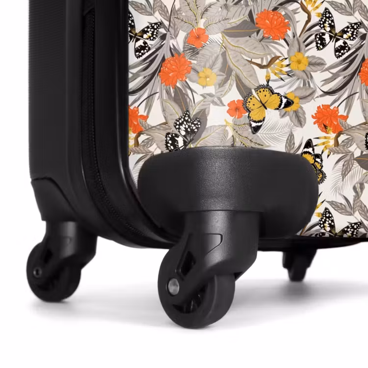 Valise - Papillon tropical orange jaune — 7