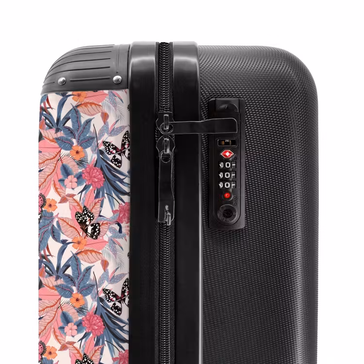 Valise - Papillon tropical rose clair — 6