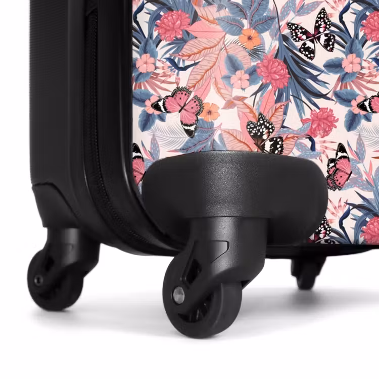 Valise - Papillon tropical rose clair — 7