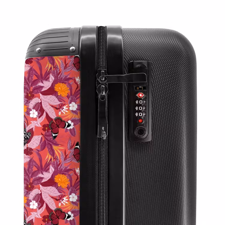 Valise - Papillon tropical rose foncé — 6