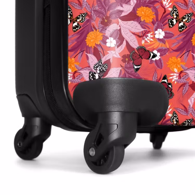 Valise - Papillon tropical rose foncé — 7
