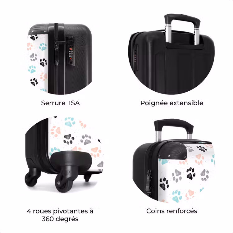 Valise - Patte de chien colorée — 8