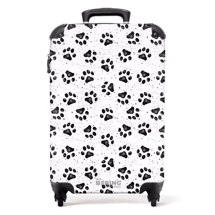 Valise - Patte de chien noir et blanc — 1