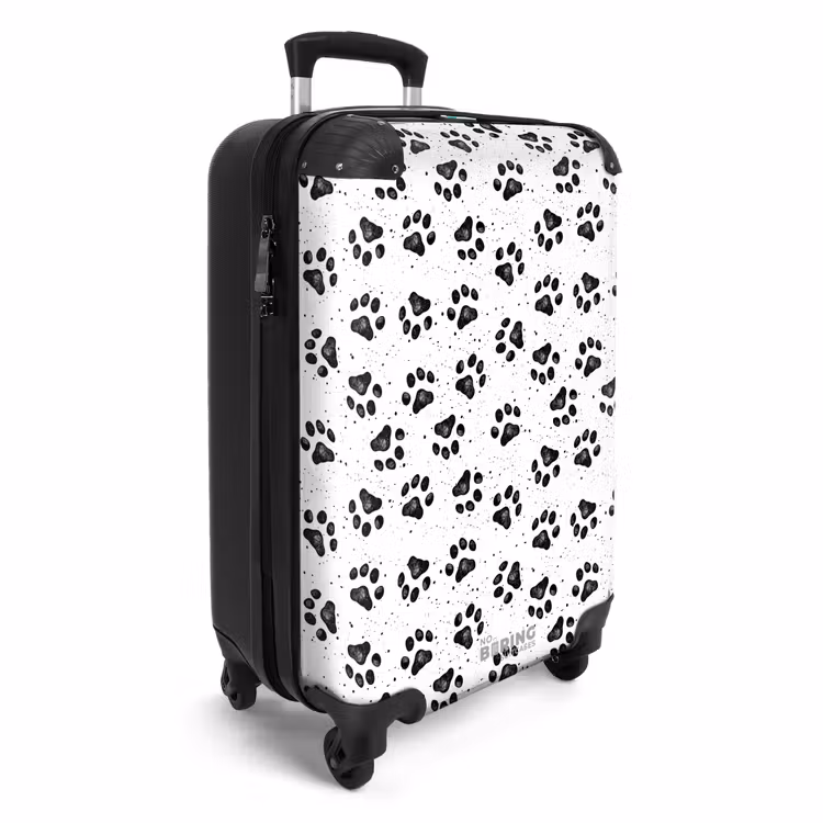 Valise - Patte de chien noir et blanc — 2