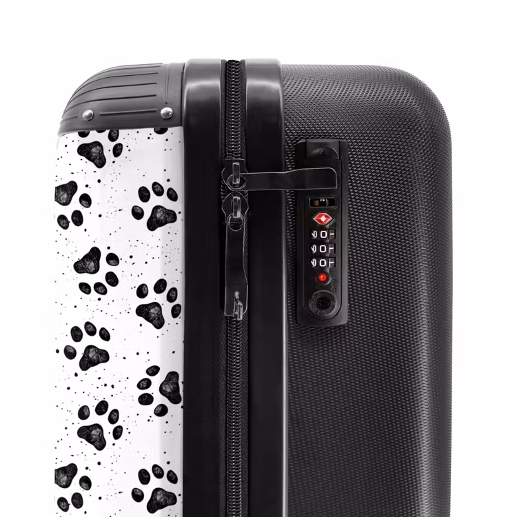 Valise - Patte de chien noir et blanc — 6
