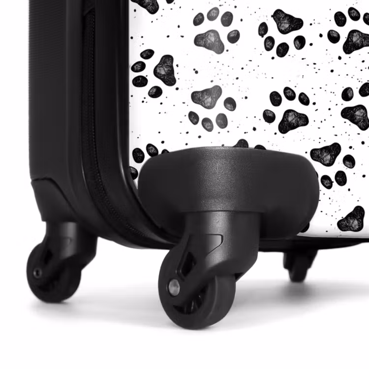 Valise - Patte de chien noir et blanc — 7