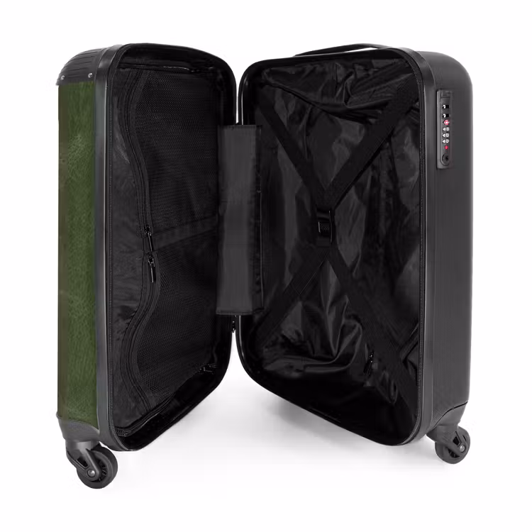 Valise - Vert forêt aspect cuir — 4