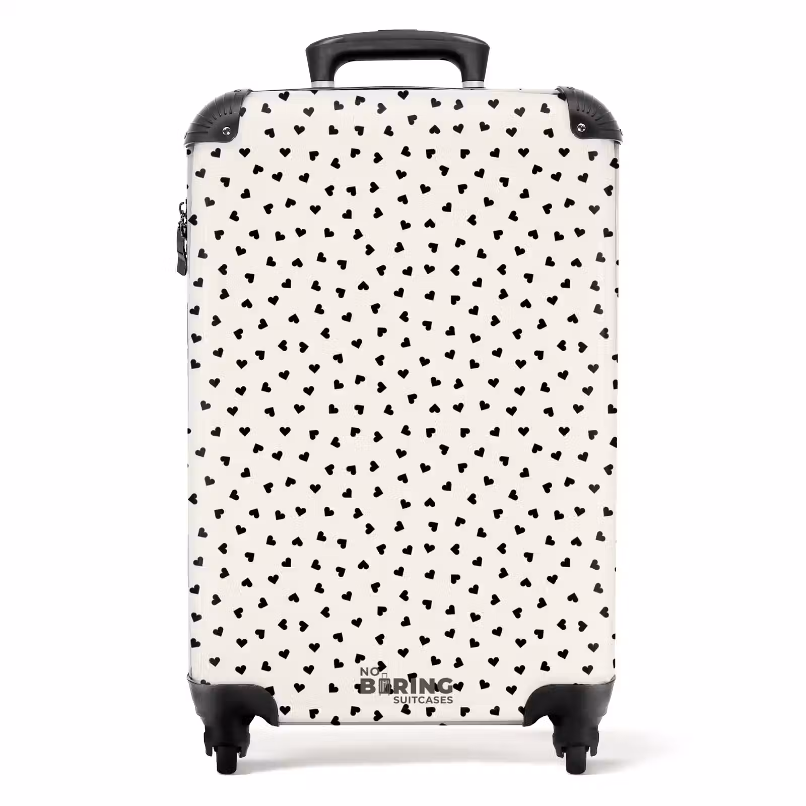 Valise - Motif en forme de cœur de la Saint-Valentin noir — 1