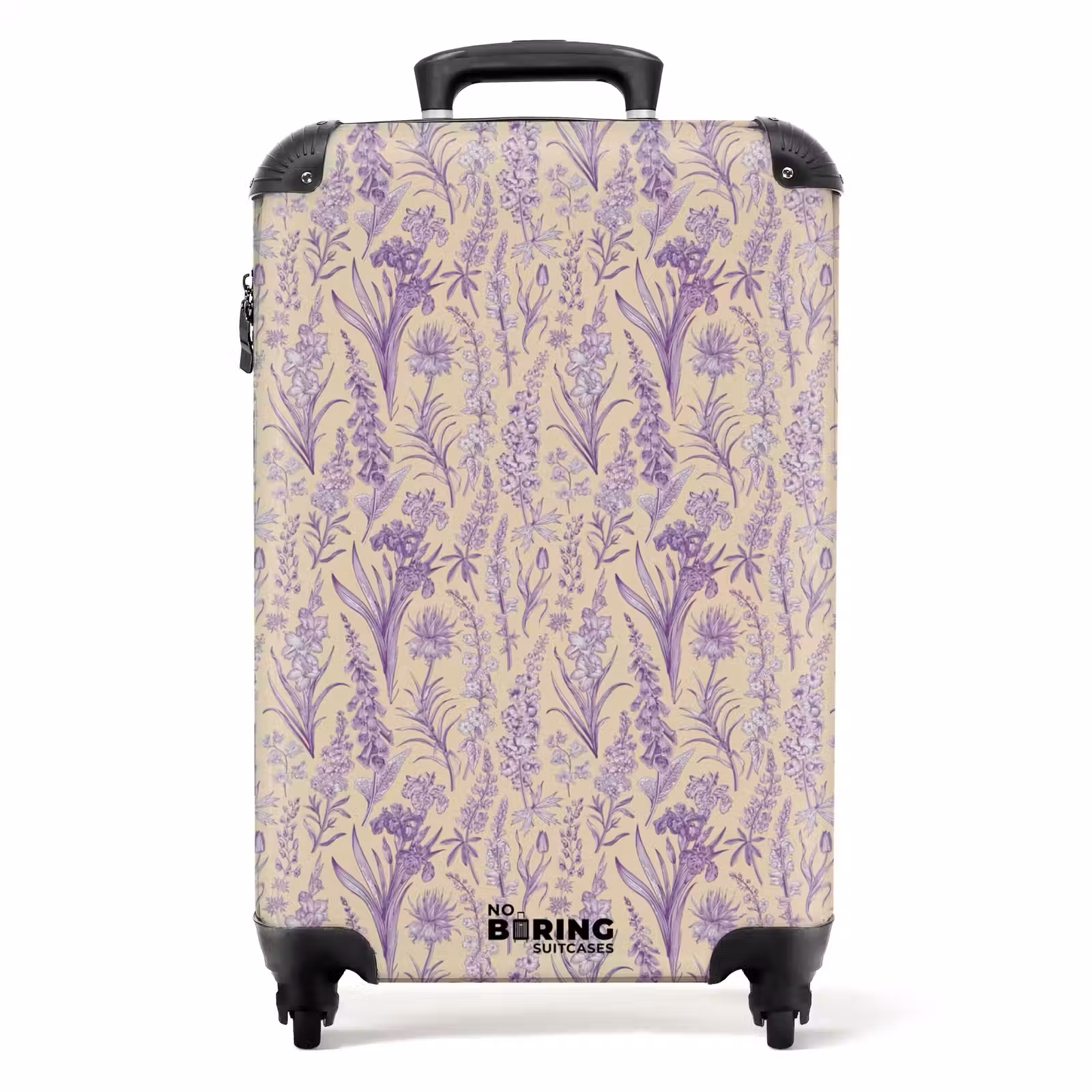 Valise - Motif floral classique violet — 1