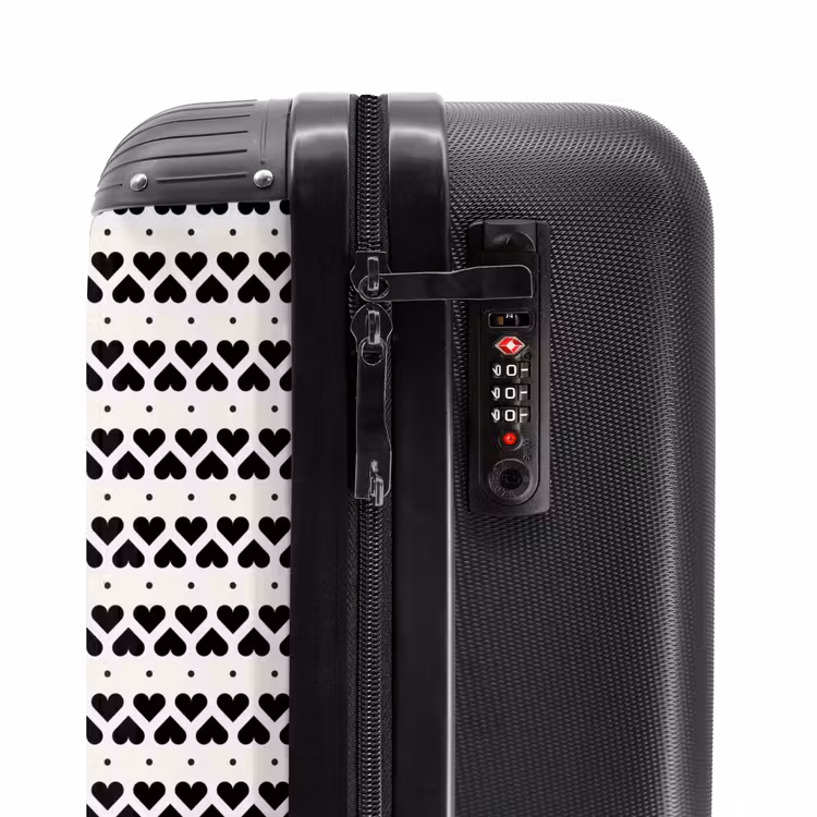 Valise - Modèle de cœurs rayés pour la Saint-Valentin — 6