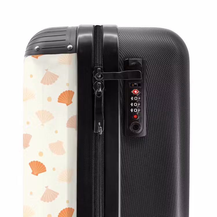 Valise - Motif de coquillages orange — 6