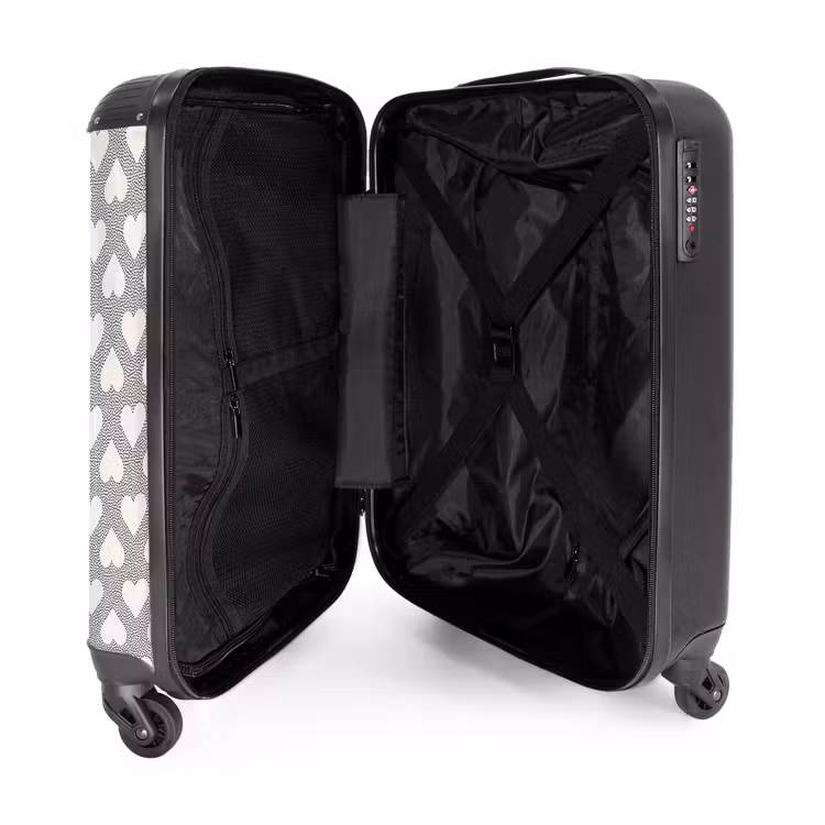 Valise - Motif de points de la Saint-Valentin noir — 5