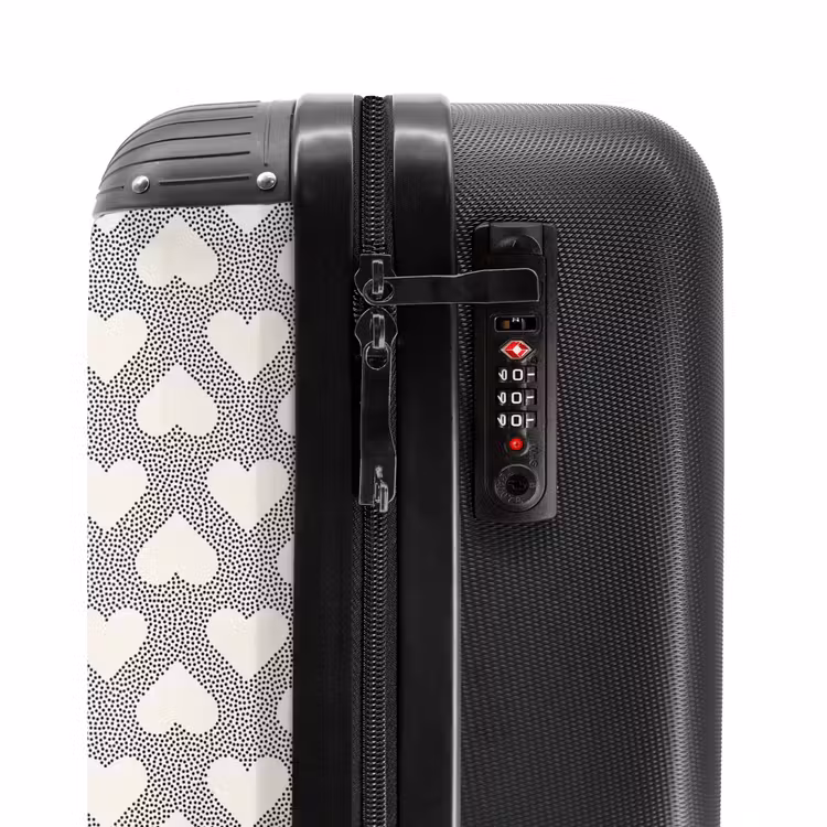 Valise - Motif de points de la Saint-Valentin noir — 6