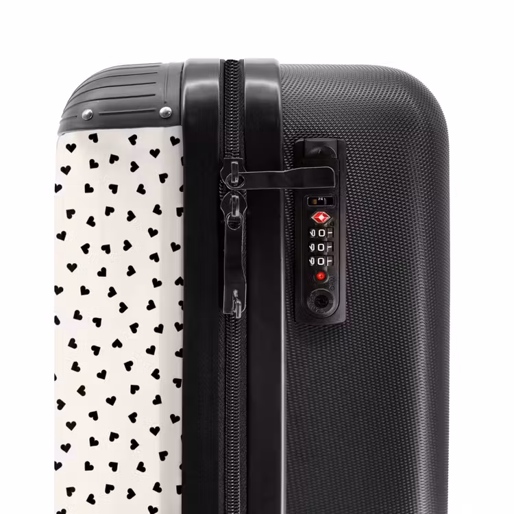 Valise - Motif en forme de cœur de la Saint-Valentin noir — 6