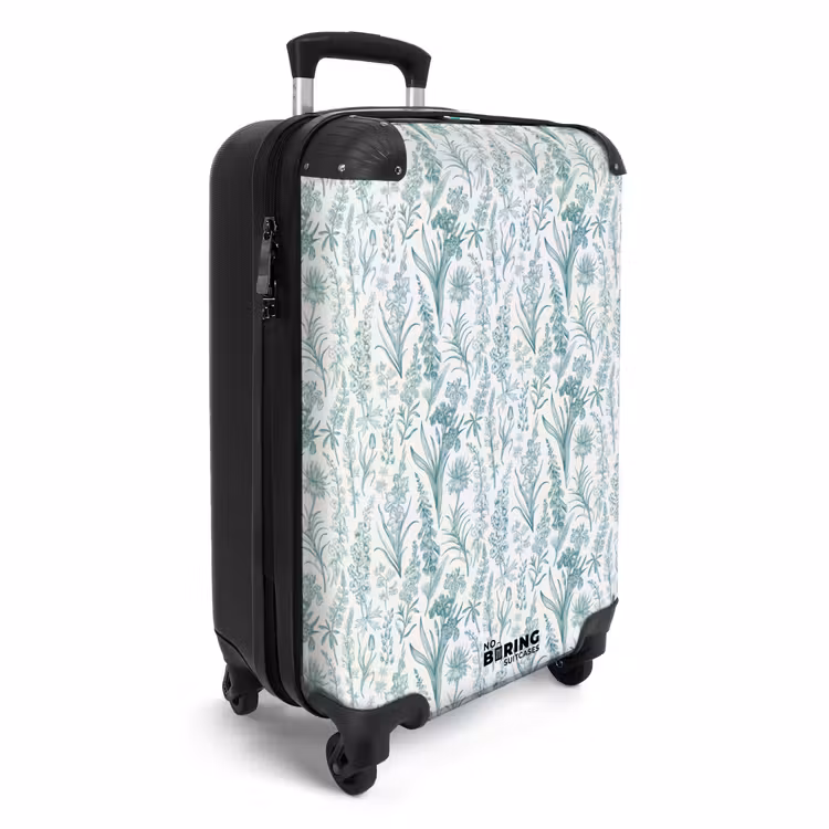 Valise - Motif floral classique vert — 2