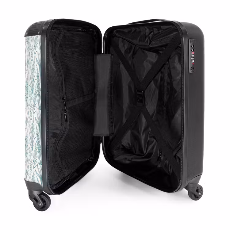 Valise - Motif floral classique vert — 5