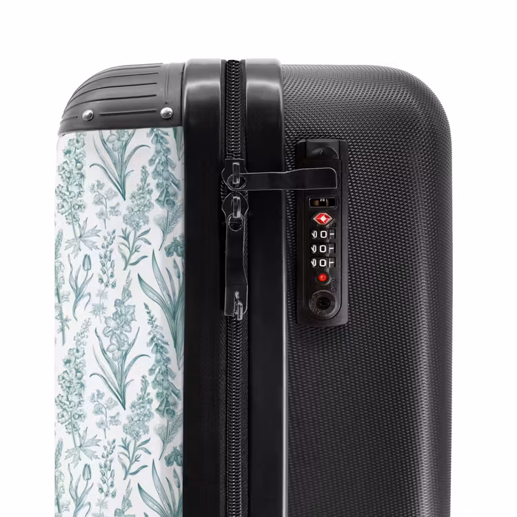Valise - Motif floral classique vert — 6