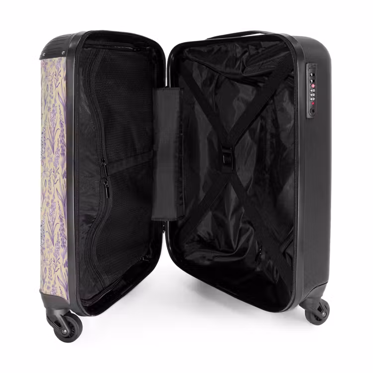 Valise - Motif floral classique violet — 5