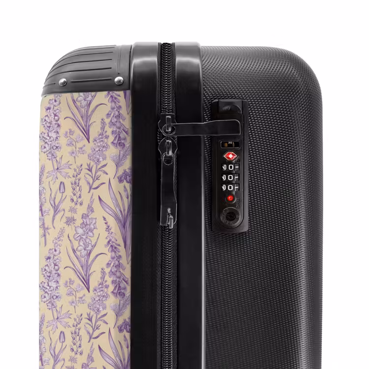 Valise - Motif floral classique violet — 6