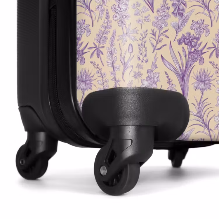 Valise - Motif floral classique violet — 7