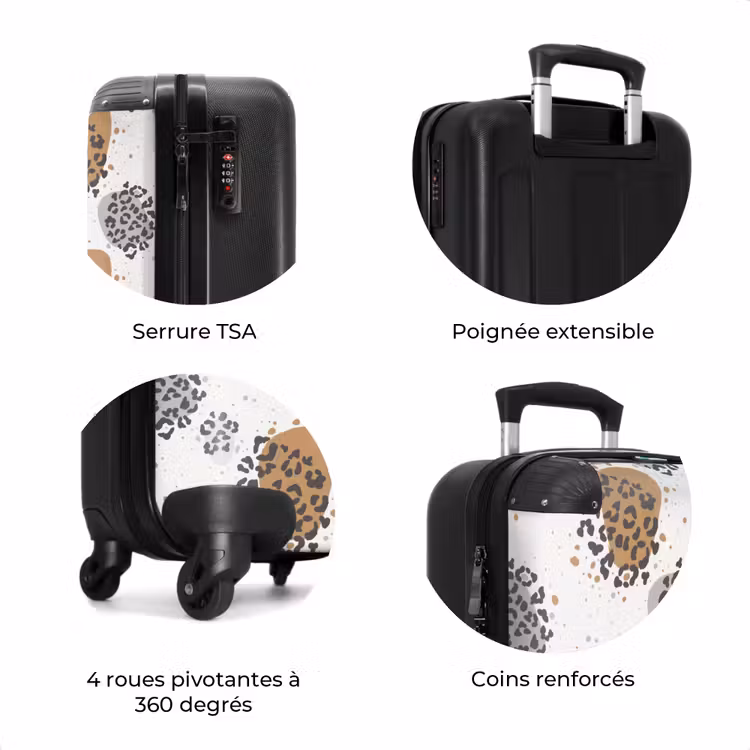 Valise - Panthère imprimée avec des taches — 8