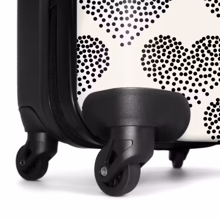 Valise - Valentin dots heart pattern black — 7
