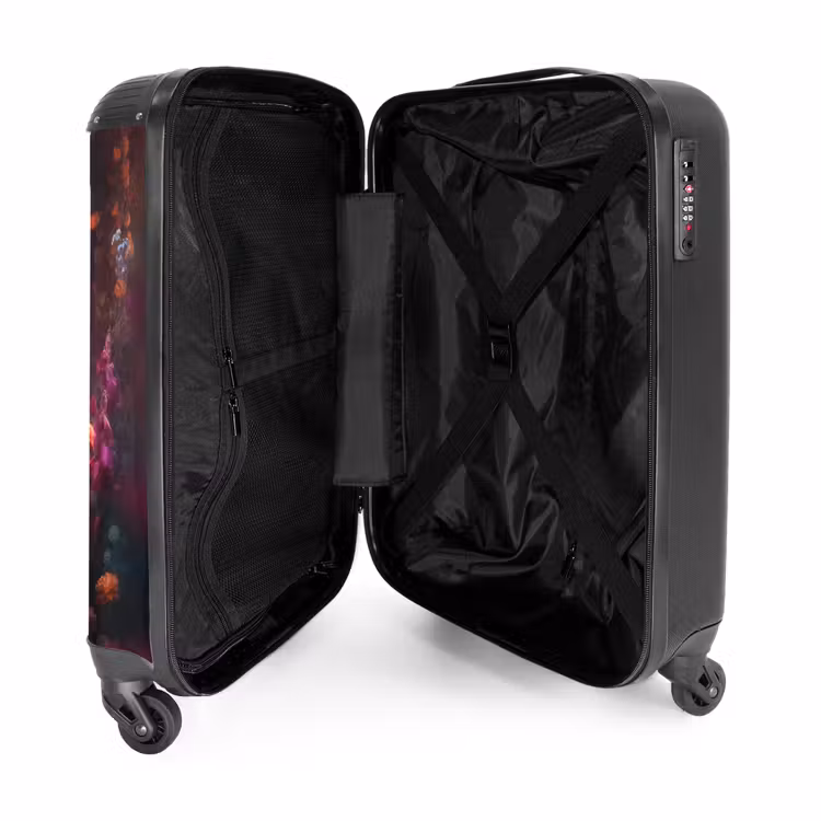 Valise - Valise - Cheval - Fleurs - Violet - Orange - Animaux — 5