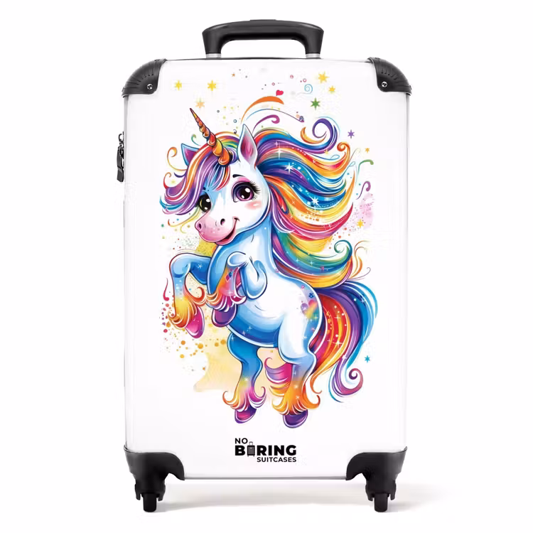 Valise - Licorne à la crinière arc-en-ciel — 1