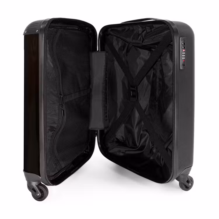 Valise - Tête de cheval blanc parmi une guirlande de fleurs colorées — 5