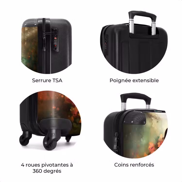 Valise - Valise - Cheval - Fleurs - Nature - Animaux - Forêt - Orange — 8