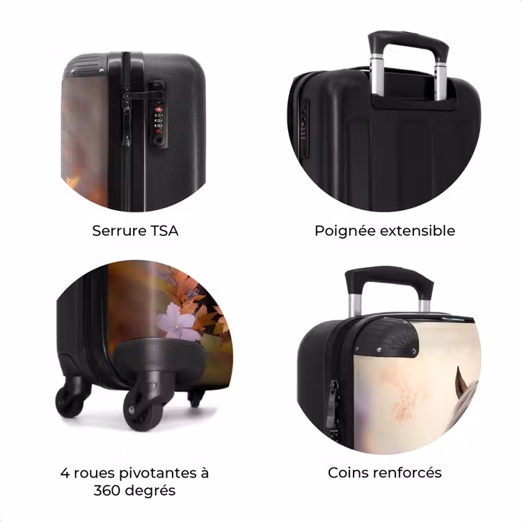 Valise - Valise - Cheval - Fleurs - Nature - Violet - Animaux — 8